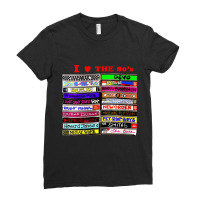 I Love The 80's Tapes Electronic Synth Pop New Wave Goth Ladies Fitted T-shirt | Artistshot