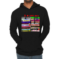 I Love The 80's Tapes Electronic Synth Pop New Wave Goth Lightweight Hoodie | Artistshot