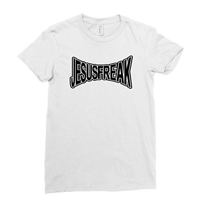 Jesus Freak Ladies Fitted T-shirt Designed By Mdk Art