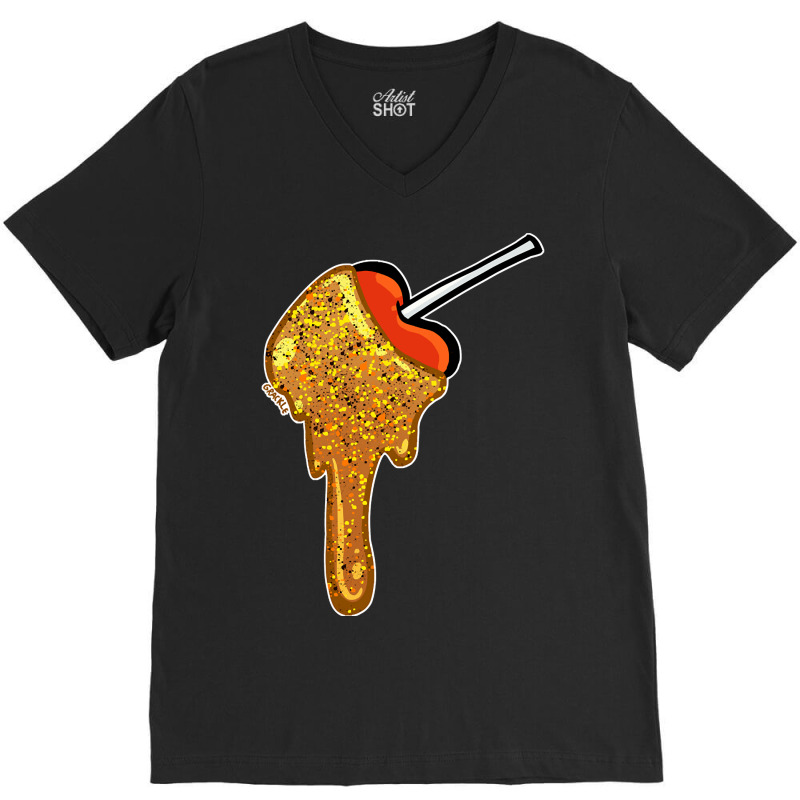 Caramel Apple V-Neck Tee by dealgummy642 | Artistshot