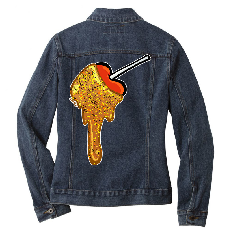 Caramel Apple Ladies Denim Jacket by dealgummy642 | Artistshot