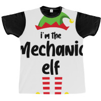 I'm The Mechanic Elf Family Matching Christmas Pajama Graphic T-shirt | Artistshot