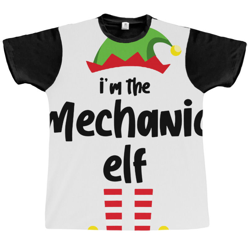 I'm The Mechanic Elf Family Matching Christmas Pajama Graphic T-shirt by OblongTshirt | Artistshot