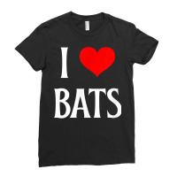 I Love Bats I Heart Bats Vampire Bat Lover Chiropterologist T Shirt Ladies Fitted T-shirt | Artistshot