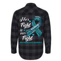 Myasthenia Gravis Awareness Her  Is Our Green Yellow Flannel Shirt | Artistshot