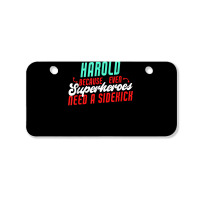 Harold Because Even Superheroes Need A Sidekick Funny Harold T Shirt Bicycle License Plate | Artistshot