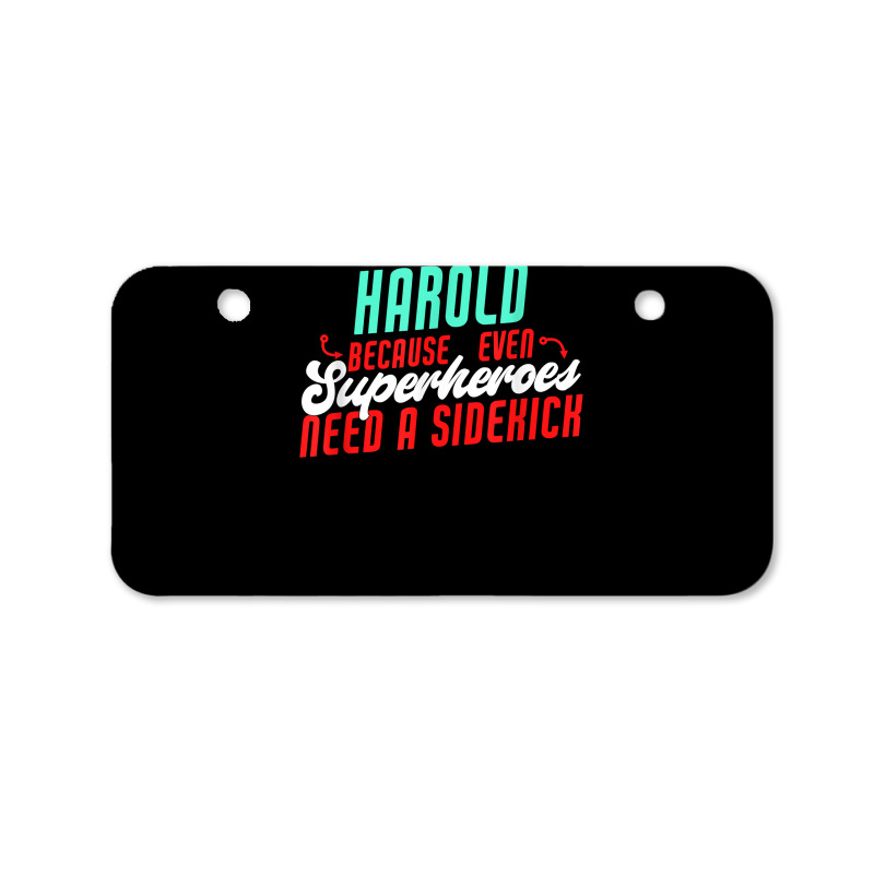 Harold Because Even Superheroes Need A Sidekick Funny Harold T Shirt Bicycle License Plate by barrydygertkkx | Artistshot