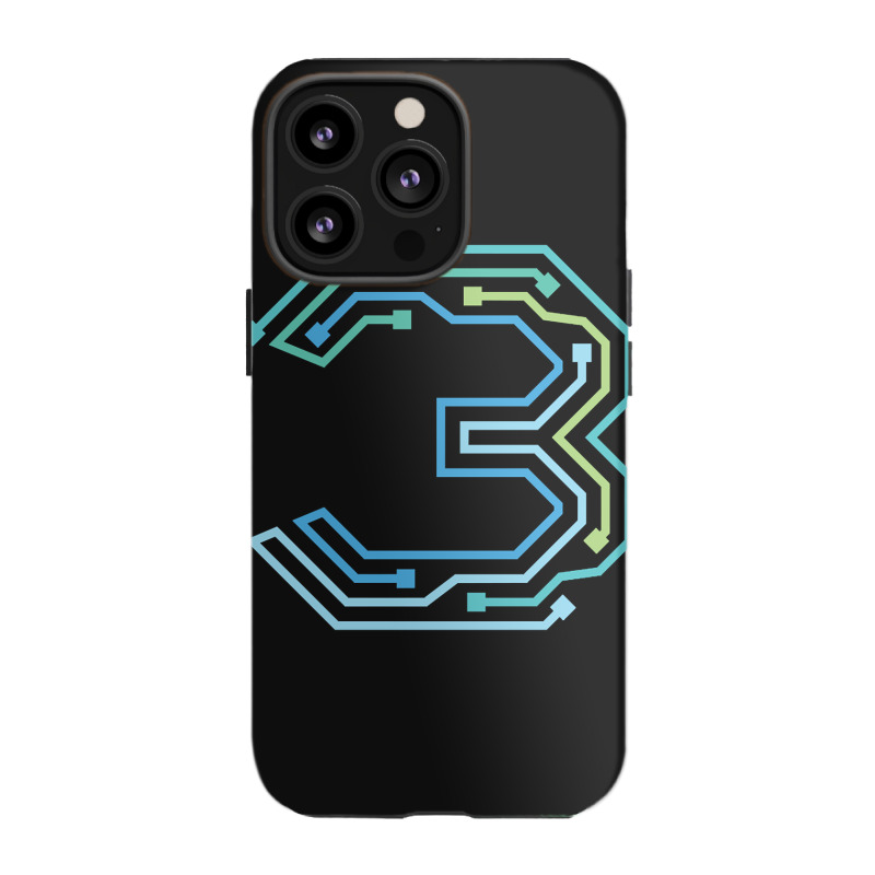 Number Three Circuit Design Iphone 13 Pro Case | Artistshot