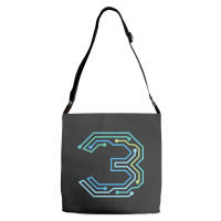 Number Three Circuit Design Adjustable Strap Totes | Artistshot