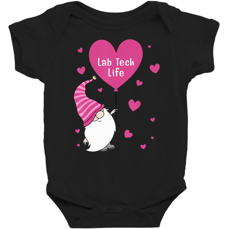 Trending Lab Tech Life Valentine Gnome Nurse Valentine's Day Baby Bodysuit | Artistshot