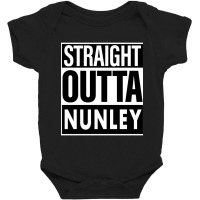 Nunley Name Straight Outta Nunley Baby Bodysuit | Artistshot