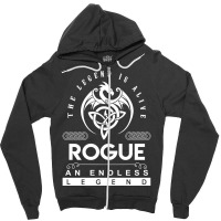 Limited Edition Rogue Name T Shirt - The Legend Is Alive - Rogue An En Zipper Hoodie | Artistshot