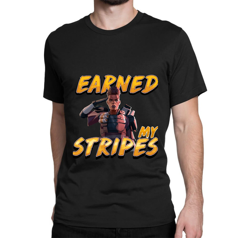 Apex Legends Holosprays Bangalore Earned My Stripes Black Classic T-shirt by JemmaLyna | Artistshot