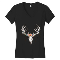 Boho Deer Head Women's V-neck T-shirt | Artistshot