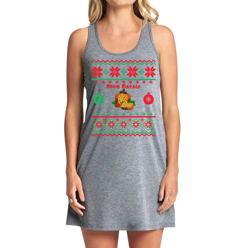 Buon Natale Panettone Apparel Sweatshirt Tank Dress by linbere | Artistshot