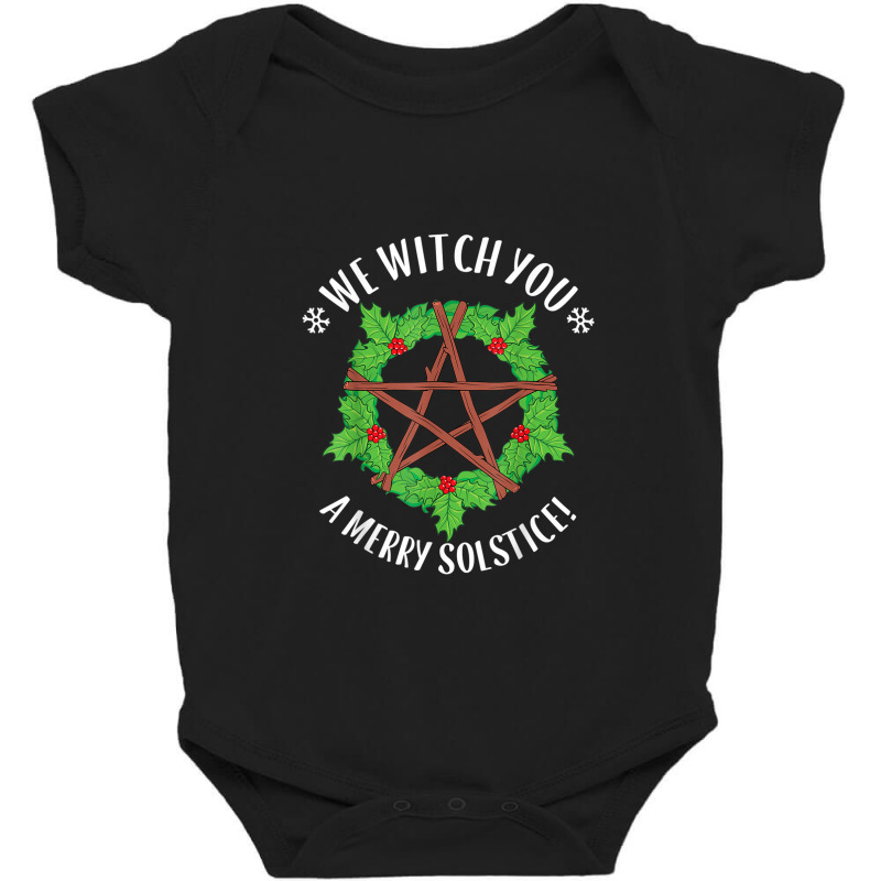 Yule Pagan We Witch You A Merry Winter Solstice Baby Bodysuit by SamuelTABraun | Artistshot