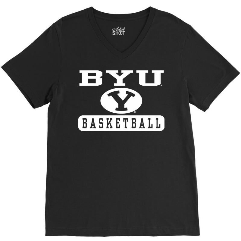 Byu Cougars Basketball Officially Licensed Pullover Hoodie V-Neck Tee by linbere | Artistshot