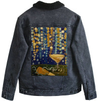 Enjoy The Drink New Years Eve Unisex Sherpa-lined Denim Jacket | Artistshot