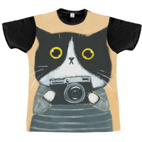 Limited Edition Photographer Kitty Graphic T-shirt | Artistshot