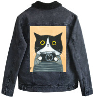 Limited Edition Photographer Kitty Unisex Sherpa-lined Denim Jacket | Artistshot