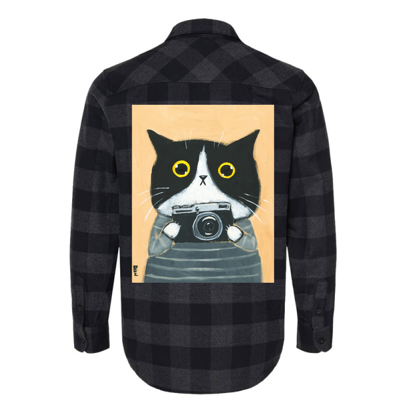 Limited Edition Photographer Kitty Flannel Shirt | Artistshot