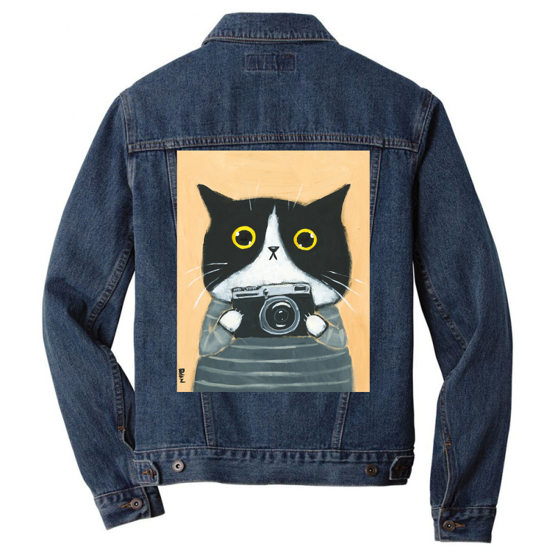 Limited Edition Photographer Kitty Men Denim Jacket | Artistshot