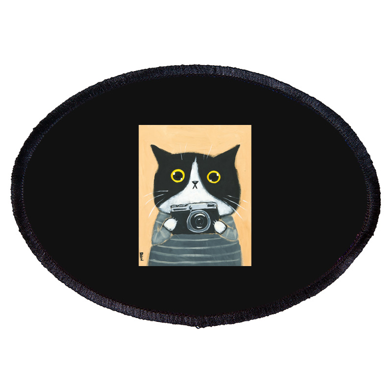 Limited Edition Photographer Kitty Oval Patch | Artistshot