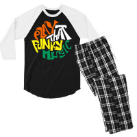 Funky Music Men's 3/4 Sleeve Pajama Set | Artistshot