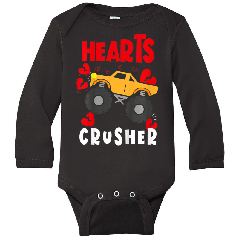 Limited Edition Kids Hearts Crusher Cute Valentine's Day Outfit Toddle Long Sleeve Baby Bodysuit | Artistshot