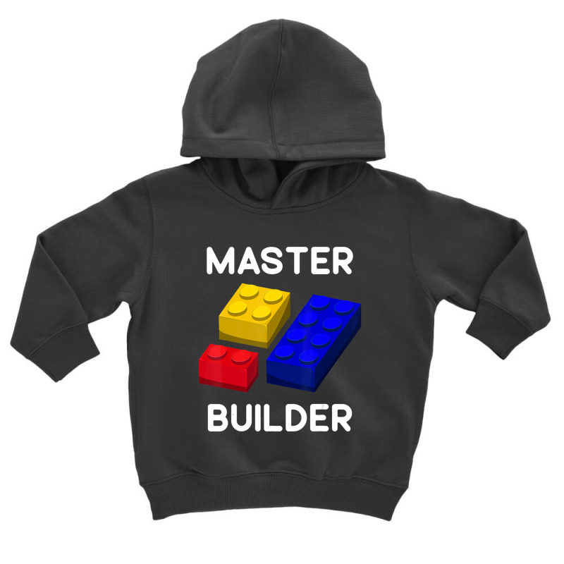 Trending Master Builder Cute Block Building Kids Toys Brick Builders Toddler Hoodie | Artistshot