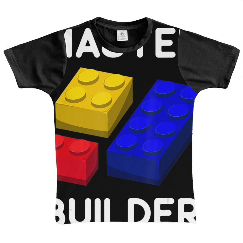 Trending Master Builder Cute Block Building Kids Toys Brick Builders Graphic Youth T-shirt | Artistshot