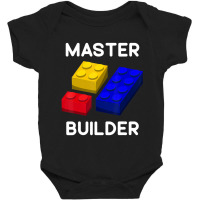 Trending Master Builder Cute Block Building Kids Toys Brick Builders Baby Bodysuit | Artistshot