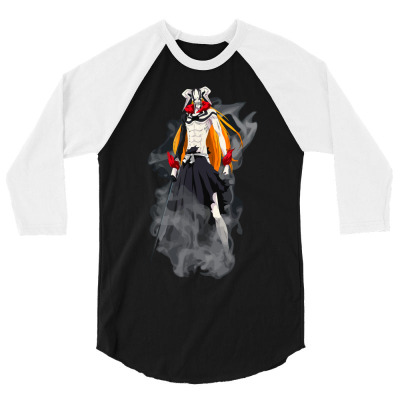 Bleach New Hollow Ichigo 3/4 Sleeve Shirt Designed By Avitendut
