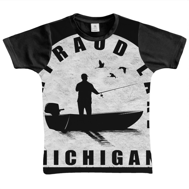 Bertraud Lake Fishing Michigan Graphic Youth T-shirt | Artistshot