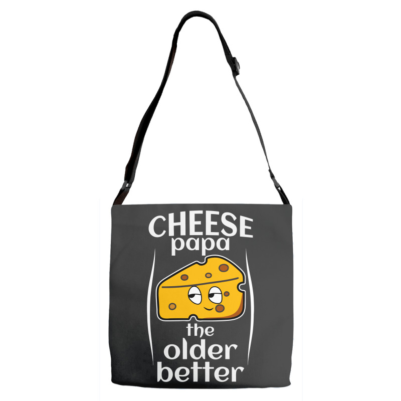 Cheese Papa Adjustable Strap Totes | Artistshot