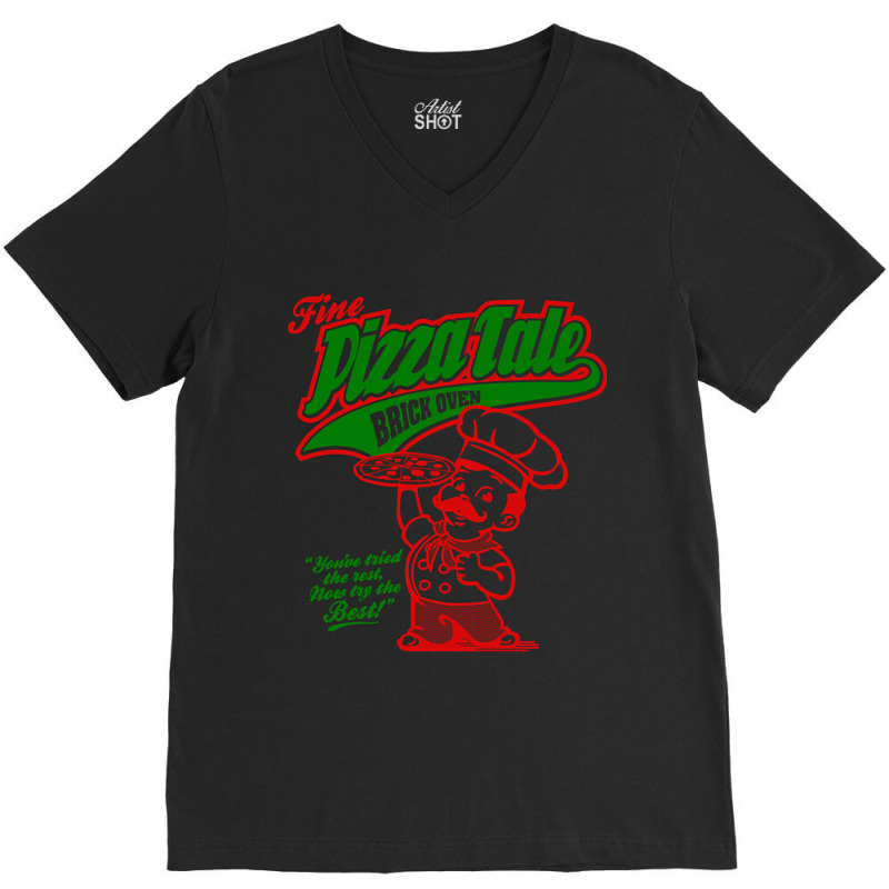 Fine Pizza Tale V-neck Tee | Artistshot