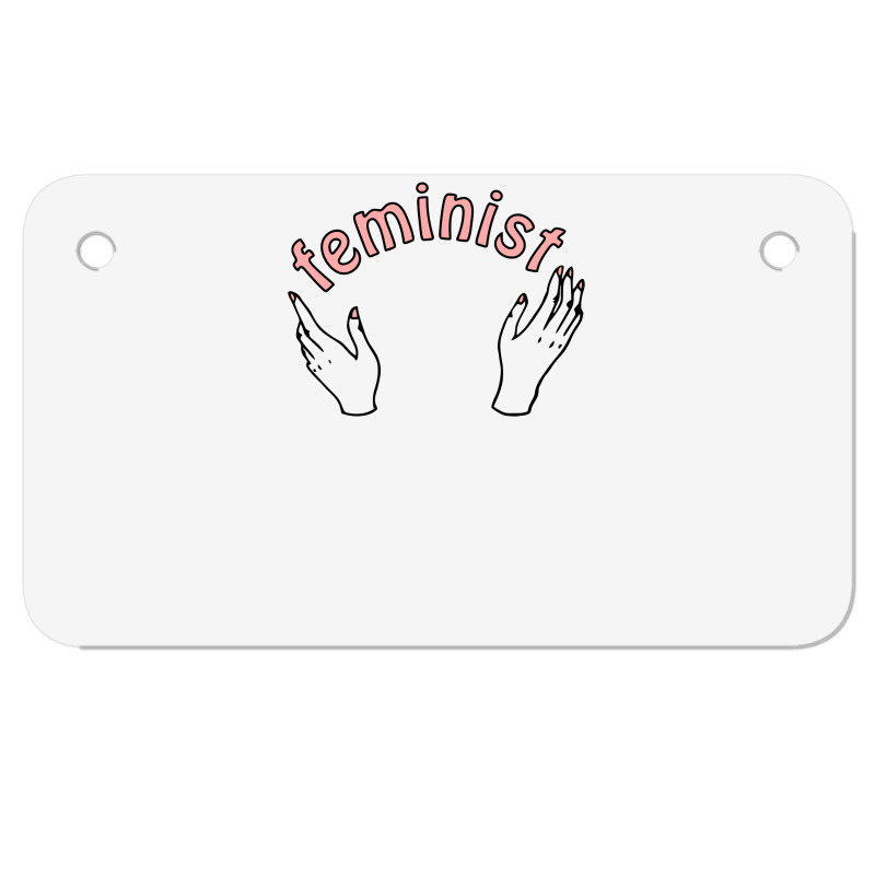 Feminist Doodle Motorcycle License Plate | Artistshot