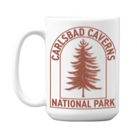 Carlsbad Caverns National Park New Mexico Vintage Tree 15 Oz Coffee Mug | Artistshot