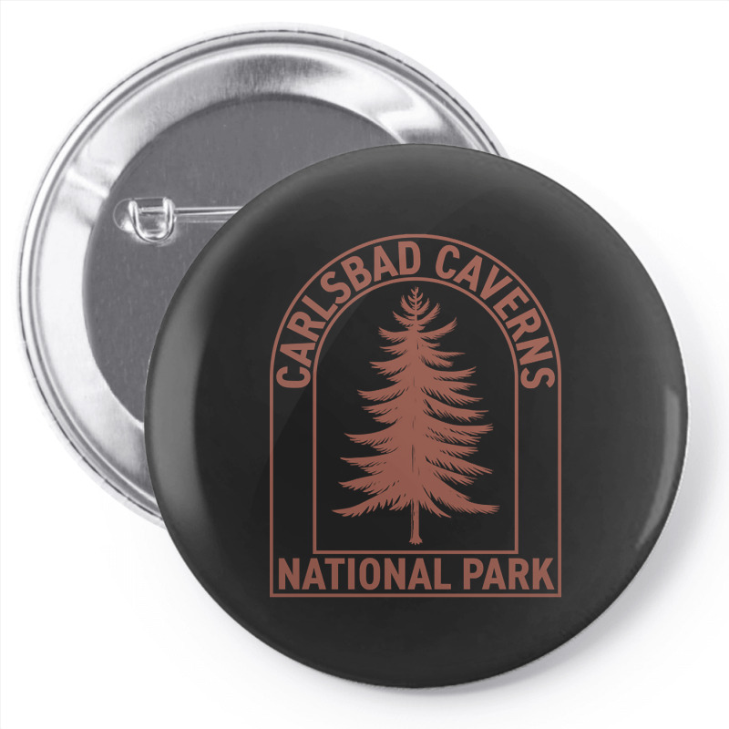 Carlsbad Caverns National Park New Mexico Vintage Tree Pin-back Button | Artistshot