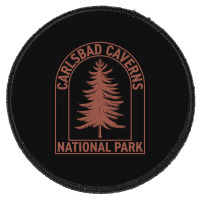 Carlsbad Caverns National Park New Mexico Vintage Tree Round Patch | Artistshot