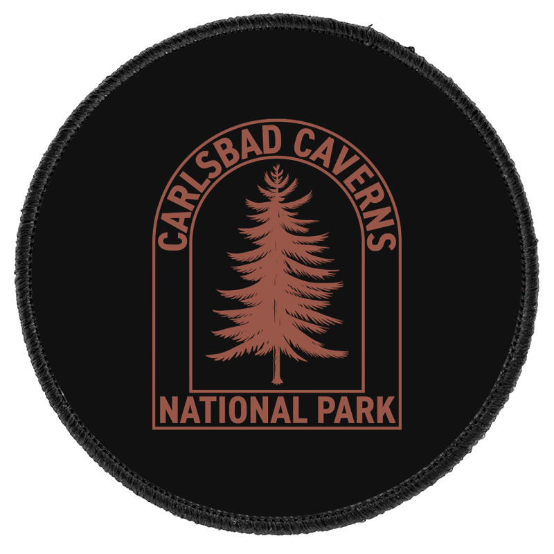 Carlsbad Caverns National Park New Mexico Vintage Tree Round Patch | Artistshot