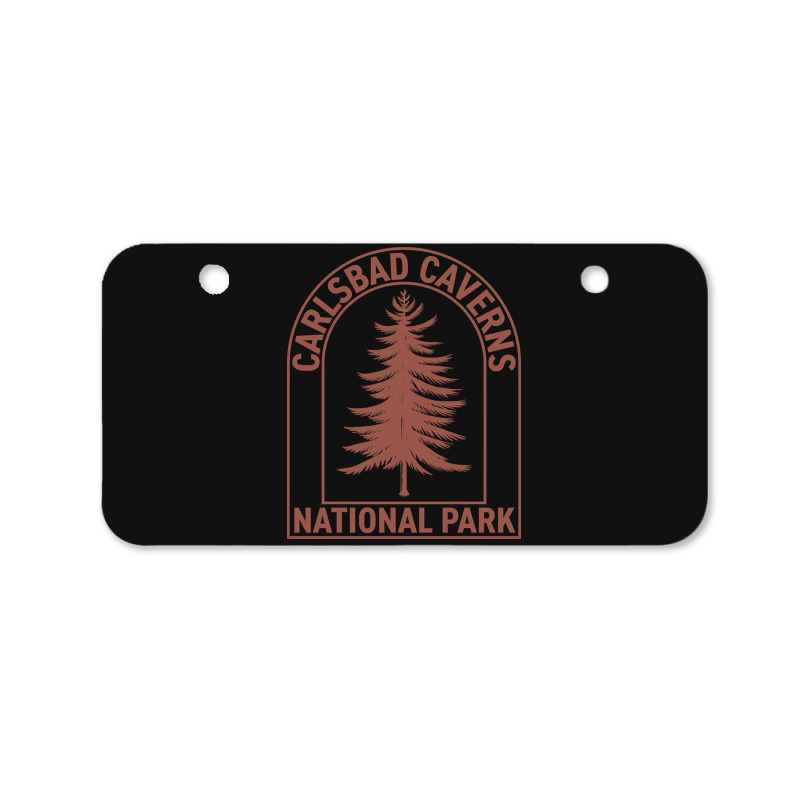 Carlsbad Caverns National Park New Mexico Vintage Tree Bicycle License Plate | Artistshot