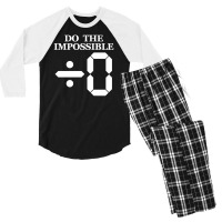 Divide By Zero To Impossible Men's 3/4 Sleeve Pajama Set | Artistshot