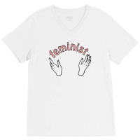 Feminist Doodle V-neck Tee | Artistshot