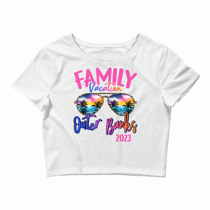 Outer Banks Carolina 2023 Sunglasses Theme Family Vacation T Shirt Crop Top by calvinittgos | Artistshot