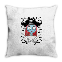 Captain Sally Crossed Swords Throw Pillow | Artistshot