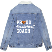 Basketball Coach Shirt - Proud Basketball Coach-m18ld Unisex Sherpa-lined Denim Jacket | Artistshot