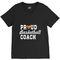 Basketball Coach Shirt - Proud Basketball Coach-m18ld V-neck Tee | Artistshot