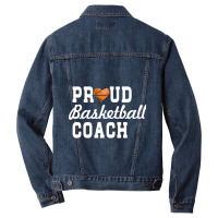 Basketball Coach Shirt - Proud Basketball Coach-m18ld Men Denim Jacket | Artistshot