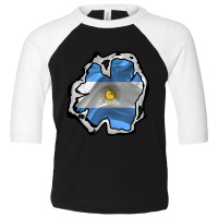 Argentina Flag Unik Toddler 3/4 Sleeve Tee | Artistshot